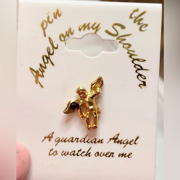 Guardian Angel Pin Vintage - Picture 1 of 7